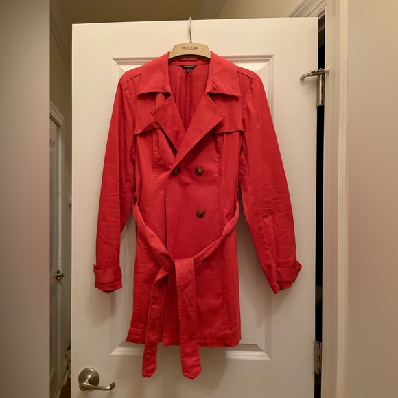 Daisy Fuentes Jackets & Blazers - Daisy Fuentes Large Belted Pea Coat